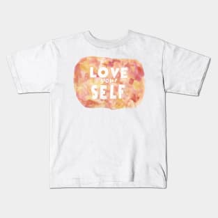Love Yourself | Motivational Watercolor Kids T-Shirt